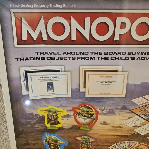 Star Wars The Mandalorian Monopoly Board Game SEALED Complete - Picture 7 of 16